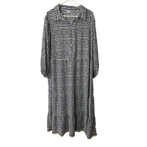 NWT Max Studio London Slinky Geo Print Tiered Midi Length dress 3X